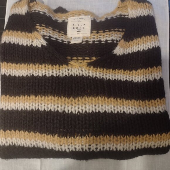 Billabong Cropped Sweater, Size Medium - Picture 2 of 3